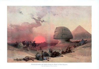 埃及吉萨狮身人面像，1840年代，1900年 作者 不明
