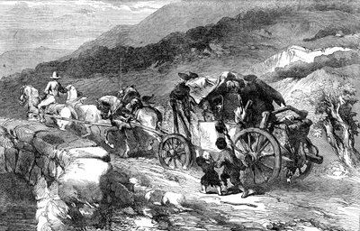 上个世纪的舞台教练，1855年 作者 不明