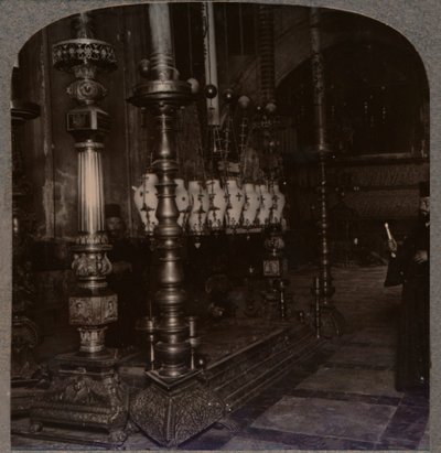 耶路撒冷圣墓教堂的天使报喜石，约摄于1900年 作者 不明
