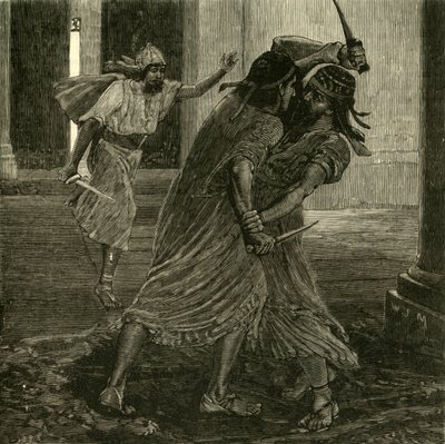 Gomates和Gobryas之间的斗争，1890年。 作者 不明