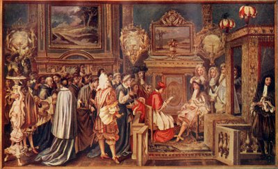 法国的太阳王路易十四（Louis XIV）及其辉煌的宫廷，1664年，建于1930年。 作者 不明