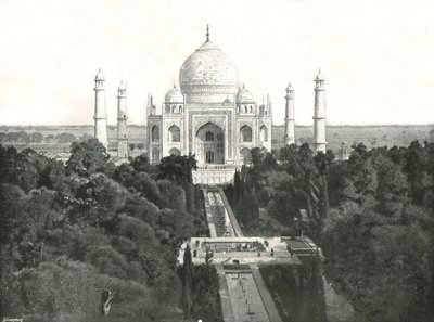 泰姬陵，印度阿格拉，1895年。 作者 不明