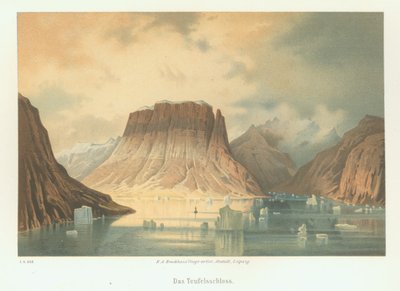 Kejser Franz Joseph Fjord的Teufelsschloss。德国第二次北极探险 作者 不明