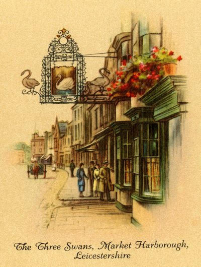 三只天鹅，集市Harborough，莱斯特郡，1939年。 作者 不明