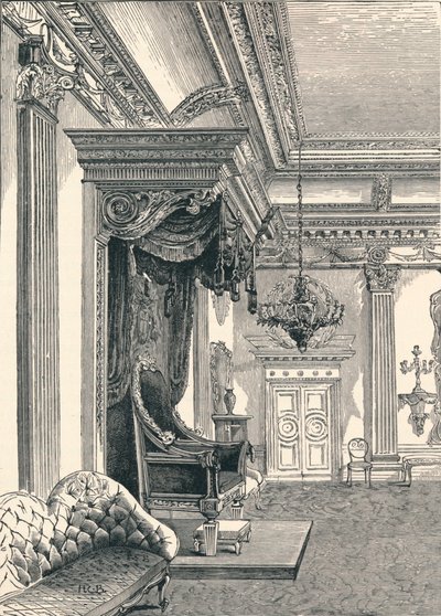 都柏林城堡王座室，1896年 作者 不明