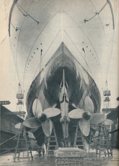1936年，现代班轮发动机的推力 作者 不明