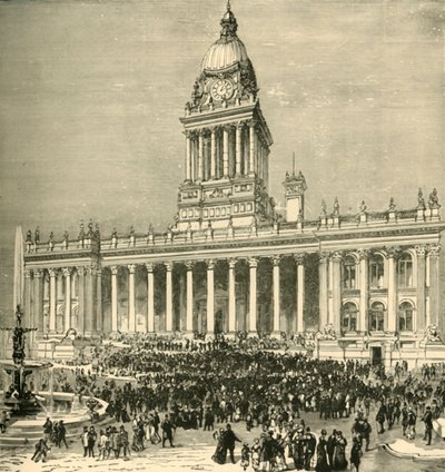 市政厅：露天乐队表演，1898年。 作者 不明