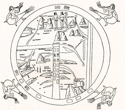 都灵地图，八世纪，1912年 作者 不明