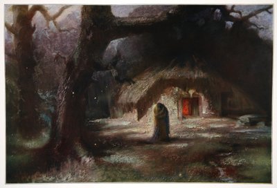 两人在深情的拥抱中重逢》，1906年 作者 不明