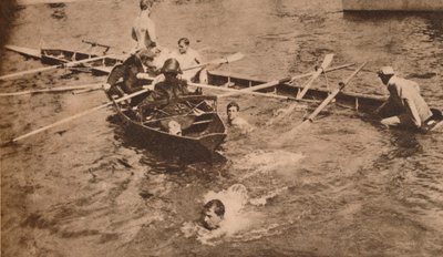1912年3月，大学赛艇比赛（1935年3月） 作者 不明