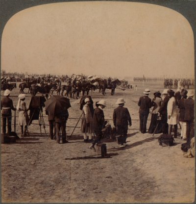 1903年在印度德里举行的大杜巴评论上的总督柯松勋爵和基奇纳勋爵 作者 不明