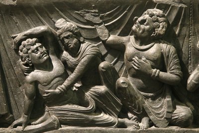 The Victoria and Albert Museum. Part of a relief of the Buddha