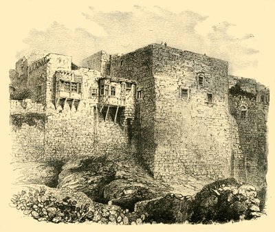 耶路撒冷的城墙，1890年。 作者 不明