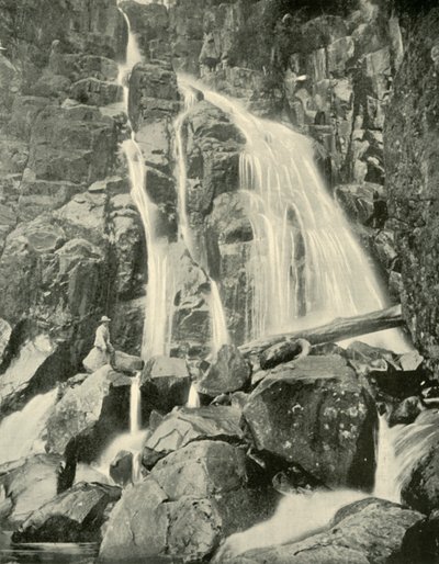 惠灵顿瀑布，惠灵顿山，1901年。 作者 不明