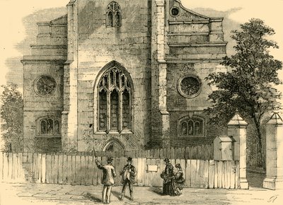 圣安德鲁斯的西端，展示哥特式拱门，c1872。 作者 不明