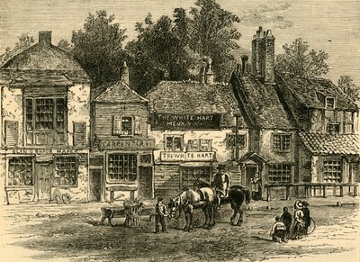 The White Hart，骑士桥，1820，c1876。 作者 不明