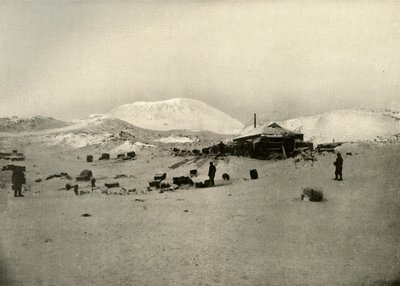 冬季区。 1909年，1909年，背景为埃里布斯山 作者 不明