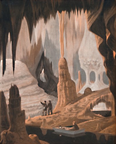 钟乳石洞穴的奇观与美丽，1935年 作者 不明