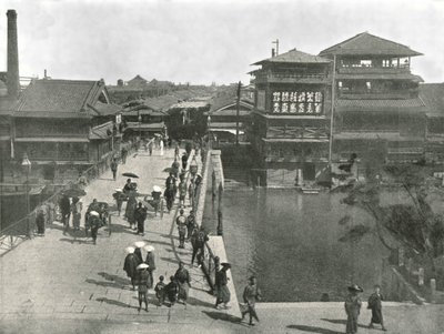 1895年，日本大阪的惠比寿桥。 作者 不明