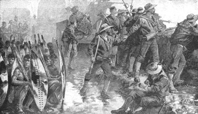 1879年的祖鲁战争：1901年在拉格格（Laager）内的沙姆HMS士兵。 作者 不明
