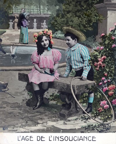 纯真年代，法国明信片，c1900 作者 不明