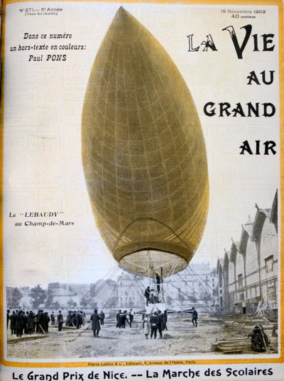 Pierre和Paul Lebaudy的飞艇，法国，1903年 作者 不明