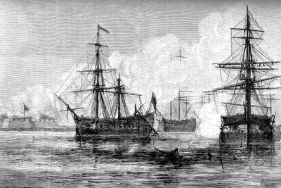 袭击南卡罗来纳州苏利文岛，1776年c1880年 作者 不明