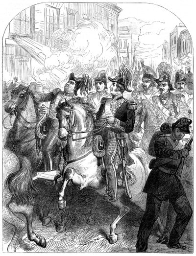 企图暗杀法国国王路易·菲利普（Louis Philippe），1835年，巴黎 作者 Unbekannt