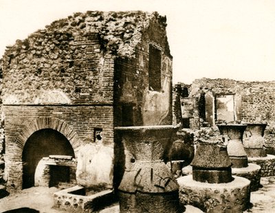 面包店和磨坊，意大利庞贝城，1900年代 作者 不明