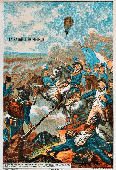 1794年代1890年代，库特尔（Coutelle）在芙蓉战役中飞行的企业家气球 作者 不明