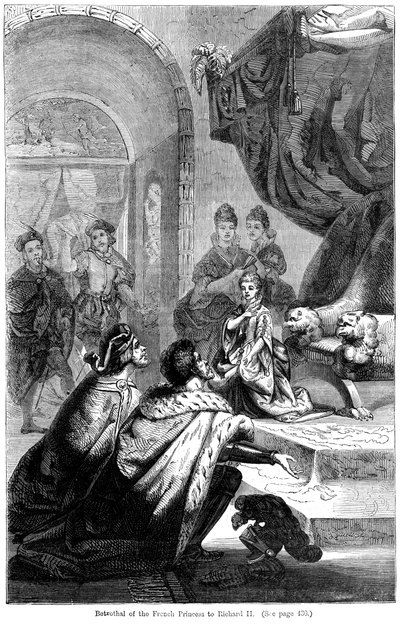 瓦洛瓦伊莎贝拉（Isabella）的订婚典礼（1389-1409）对理查二世（King Richard II）1367-1400，1396 作者 不明