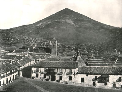 玻利维亚波托西市和这座山，1895年。 作者 不明