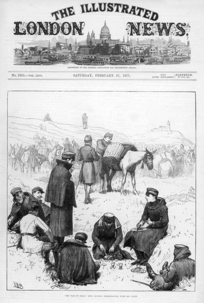 《图解伦敦新闻》的封面，1875年2月27日 作者 不明