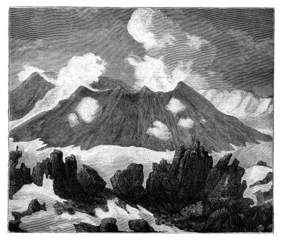 冰岛赫克拉火山的火山口，c1890 作者 不明