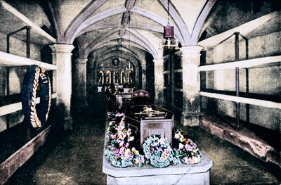 温莎城堡圣乔治教堂下的地下室，1910年，1911年 作者 不明