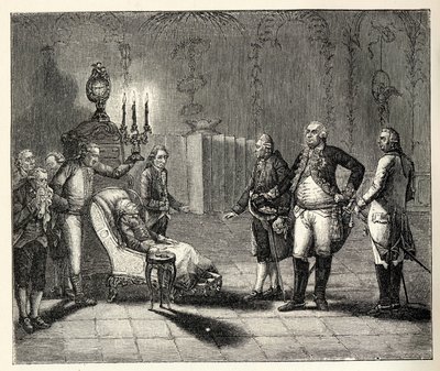 1786年8月17日，腓特烈二世去世。 作者 不明