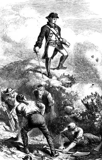 普雷斯科特（Reds）中的布雷兹山（Breds Hill）防御，1775年至1880年 作者 不明