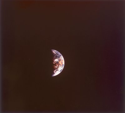 太空中的地球，1968年 作者 不明