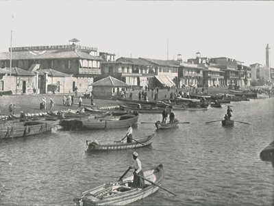 1895年，埃及塞得港的苏伊士运河入口。 作者 不明