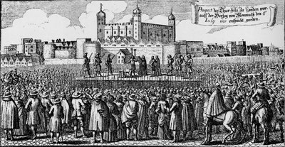 1685年7月15日，伦敦塔希尔，蒙茅斯公爵的死刑1903年 作者 不明