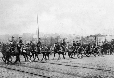 英国远征军的第一支部队，1914年在法国北部布洛涅（1920年） 作者 不明