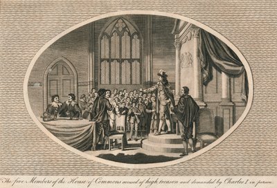 下议院的五名成员被指控犯有叛国罪，1642年1793年 作者 不明