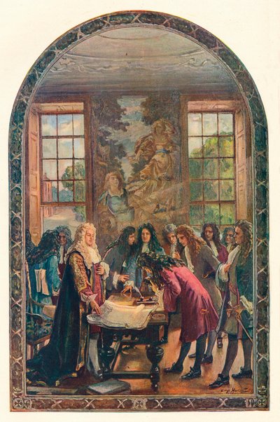 英格兰银行成立，1694年-1905年。 作者 不明