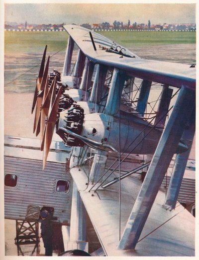 帝国航空公司班轮Scylla的四个布里斯托尔木星发动机，c1936 c1937 作者 不明