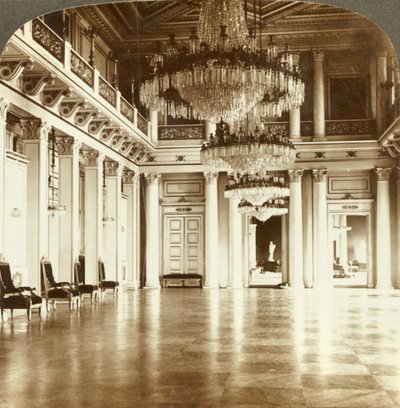 1905年，挪威克里斯蒂安尼娅宫大宴会厅。 作者 不明
