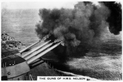 HMS纳尔逊号战列舰主炮，1937年 作者 不明