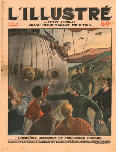 Piccard教授的英勇登峰，1932年。 作者 不明
