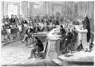 1868年3月5日对安德鲁·约翰逊的弹each 作者 不明