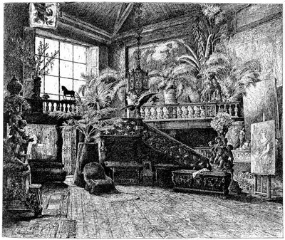 汉斯·马卡特（Hans Makart）的大型工作室，维也纳，奥地利，c1880-1882 作者 不明