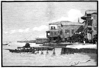码头，塞浦路斯拉纳卡，1900年 作者 不明
